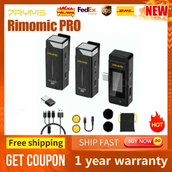 7RYMS Rimomic PRO Беспроводной Петличный Микрофон 2.4G для Цифровых Зеркальных Камер Смартфонов iPone Android Vlogging Microphone