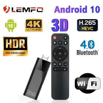 LEMFO Q6 Smart TV Stick Android 10 Двойной Wifi 4K HDR10 2 ГБ 16 ГБ Мини-ТВ-стик Android 10,0 Smart TV Box 1 ГБ 8 ГБ Медиаплеер