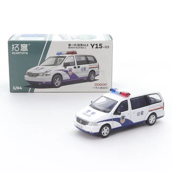 XCarToys 1/64 Y15-03 BUICK GL8 Gen.1 Полицейская Машина Из Сплава, Отлитая Под Давлением Модель Автомобиля, Коллекция Игрушек, Подарок, Коллекционируйте Украшения
