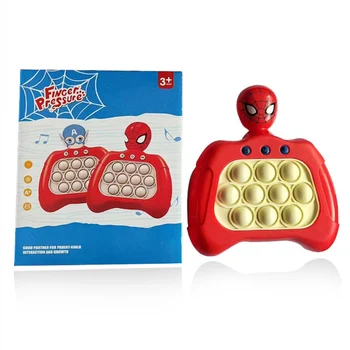 Детская игра Marvel Spiderman Press It, игрушки-непоседы, Железный Человек, Марио, аниме, игровая ручка, сенсорная, быстрое нажатие, игрушка для снятия стресса