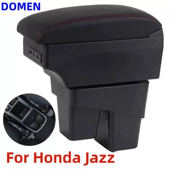 Для Honda Jazz Коробка для подлокотника Для Honda Fit Jazz 3 Автомобильный Подлокотник 2014-2020 2015 2016 2017 2018 2019 Коробка для хранения подлокотников автомобильные аксессуары