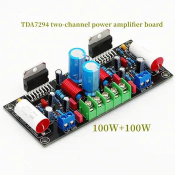 Классический TDA7294 Двухканальный Усилитель мощности звука HIFI 100 Вт + 100 Вт DIY Kit