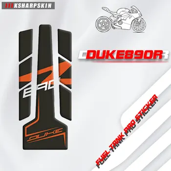 Наклейки из углеродного волокна для топливного бака, устойчивые к царапинам, наклейки для мотоциклов, наклейки с рыбьей костью для KTM DUKE 890 R DUKE890R