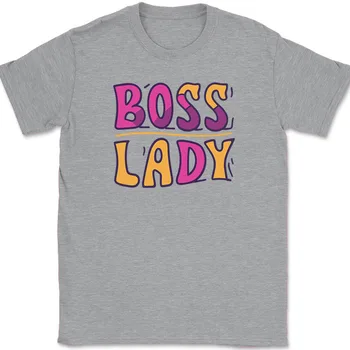 НОВАЯ футболка LISTINGBoss Lady, Забавный Офисный юмористический подарок, Шутка, Новинка, Текстовая графическая футболка